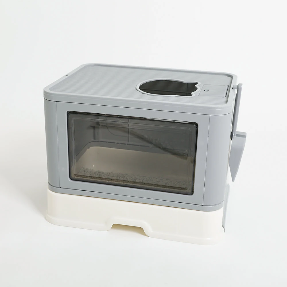 product_image_1763724940.webp スコップ付スクエアキャットトイレ - Image 1